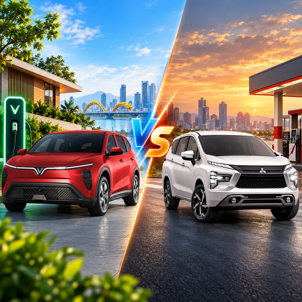 So sánh VinFast Limo Green và Mitsubishi Xpander AT Premium 2026 tại Đà Nẵng