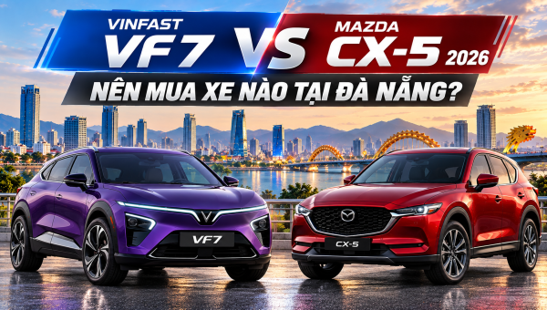 So sánh VinFast VF 7 và Mazda CX-5 2026: Nên mua xe nào tại Đà Nẵng?
